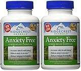 Ridgecrest Anxiety Free Herbal and Nutrition Stress Support, 60 Count (2 Pack)