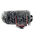 HUANOR HN-17 Furry Outdoor Microphone Windscreen Windshield Cover for RODE VIDEOMIC GO Shotgun Recorder (40mm x 5.52