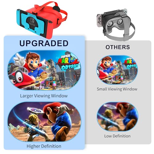 DEVASO Upgraded VR Headset for Nintendo Switch & Switch OLED, Switch