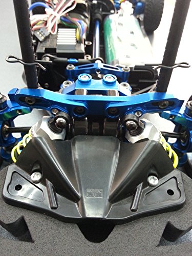 Tamiya TT-02 Upgrade Parts Aluminum Front/Rear Damper Plate - 1Pc Silver