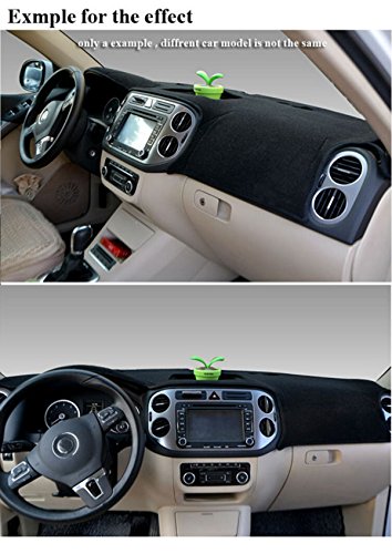 FLY5D® DashMat Car Carpet Dashboard Sun Cover Pad Dash Mat for TOYOTA New COROLLA Year 2014-2016 (TOYOTA New COROLLA Year 2014-2016, Black) - Thumbnail 5