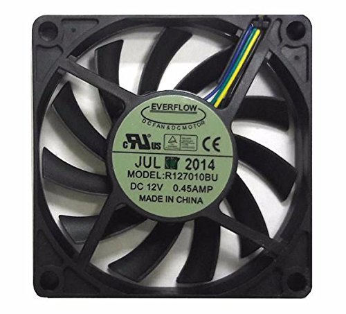Everflow 70x70x10mm Ultra High Speed Dual Ball Bearing 12 volt PWM Fan R127010BUAF