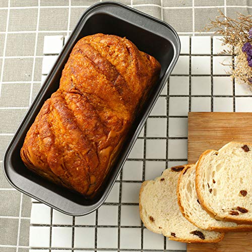 Arashill 4Piece Set Loaf Bread Pans, Nonstick Carbon Steel Baking