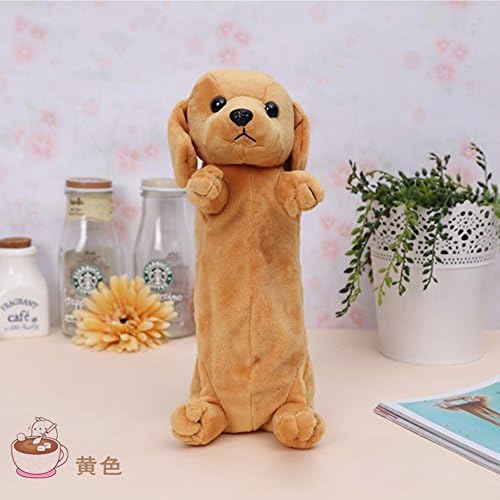 18cm/7.1" Lovely Cartoon Dog Puppy School Pencil Bag/Case Cosmetic Makeup Pouch Plush Doll for Children Kids Girls' Gift