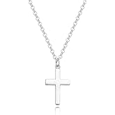 DEARMAY Gold Plated Cross Necklaces for Women, Dainty Gold Plated Cross Choker Necklace for Women Simple Small Pendant Neckalce Jewelry Gift