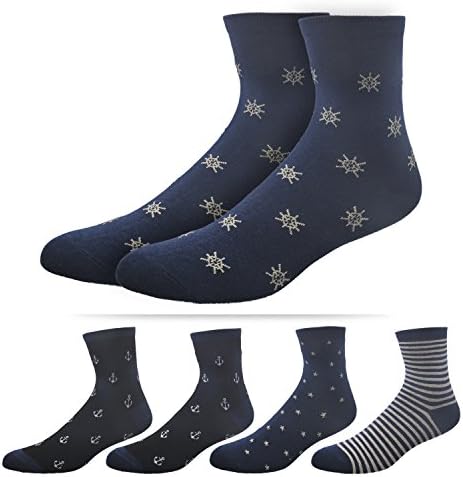 Men's Colorful Casual Soft Cotton Casual Socks 5 pairs