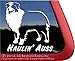 Haulin' Auss | NickerStickers® Australian Shepherd Aussie Dog Vinyl Window Decal