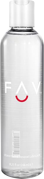 FAV WATER BASED LUXURY PERSONAL LUBRICANT, NATURAL FEELING LUBE FOR WOMEN MEN AND COUPLES, TOY FRIENDLY, CONDOM SAFE, 8.25 FL OZ