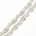 yanstar Wedding Bridal Silver Rhinestone Applique Trim Crystal Iron On Applique for Dress Sash Garter Belt 1 Yard