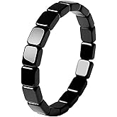 IQPDYV Hematite Bracelet for Men Natural Hematite Stone Beaded Stretch Bracelets Reclaim Your Confidence Male Energy Jewelry Gift