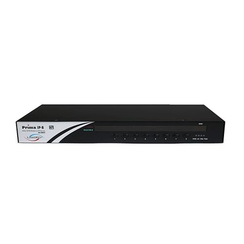 Prima Ip Linkskey Prima IP 8-Port USB/PS2 IP KVM Switch 19-Inch Rackmount 1U ...