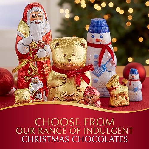 Lindt Santa Milk Chocolate Candy, Christmas Chocolate Santa, 4.4 oz