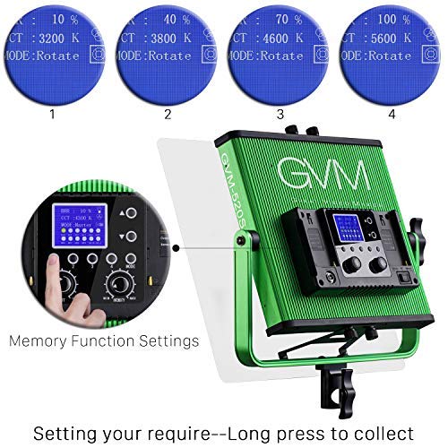 GVM-520S-Master-Series-Video-Lighting-Kit-with-Memory-Button-Function-and-Wireless-Remote-Control-CRI97-3200-5600k-Photography-Lighting-for-Studio-Portrait-Shooting-Interview-Video-Tracking