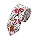 AUSKY 4 Packs Skinny Neckties for Men Boys, 2.35'' Wide Slim Ties in Different Textured Style Mixed set