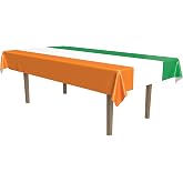 Beistle Irish Tablecover, 54&rdquo; x 108&rdquo; &ndash; Plastic Table Cloth, Rectangular, Striped, St. Patrick&rsquo;s Day, St. Patrick&rsquo;s Day Decorations, Irish