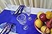 Parfair Dessin Pack of 5 Satin Table Runners 12 x 108 inch for Wedding Banquet Decoration, Bright Silk and Smooth Fabric Party Table Runner - Royal Blue