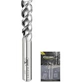 SPEED TIGER Carbide Square End Mill - 3 Flute - IAUE3/16 3 (1 Piece, 3/16") - High Feed U-Type Design - for Roughing and Finishing - for Milling Aluminum Applications &ndash; Professional Mill Bits Sets
