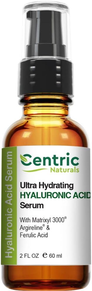 Best Hyaluronic Acid Serum For Face, Neck, Body - Hyaluronic Acid Vitamin C, Matrixyl 3000, Argireline & Ferulic Acid - Increase Skin Hydration Up To 90%, Reduce Fine Lines And Wrinkles