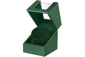 ANYASUN Automatic Watch Winder,Single Watch Winder for Women's and Men's Watches,Watch Shaker with Japanese Quiet Motor,Battery Powered or AC Adapter