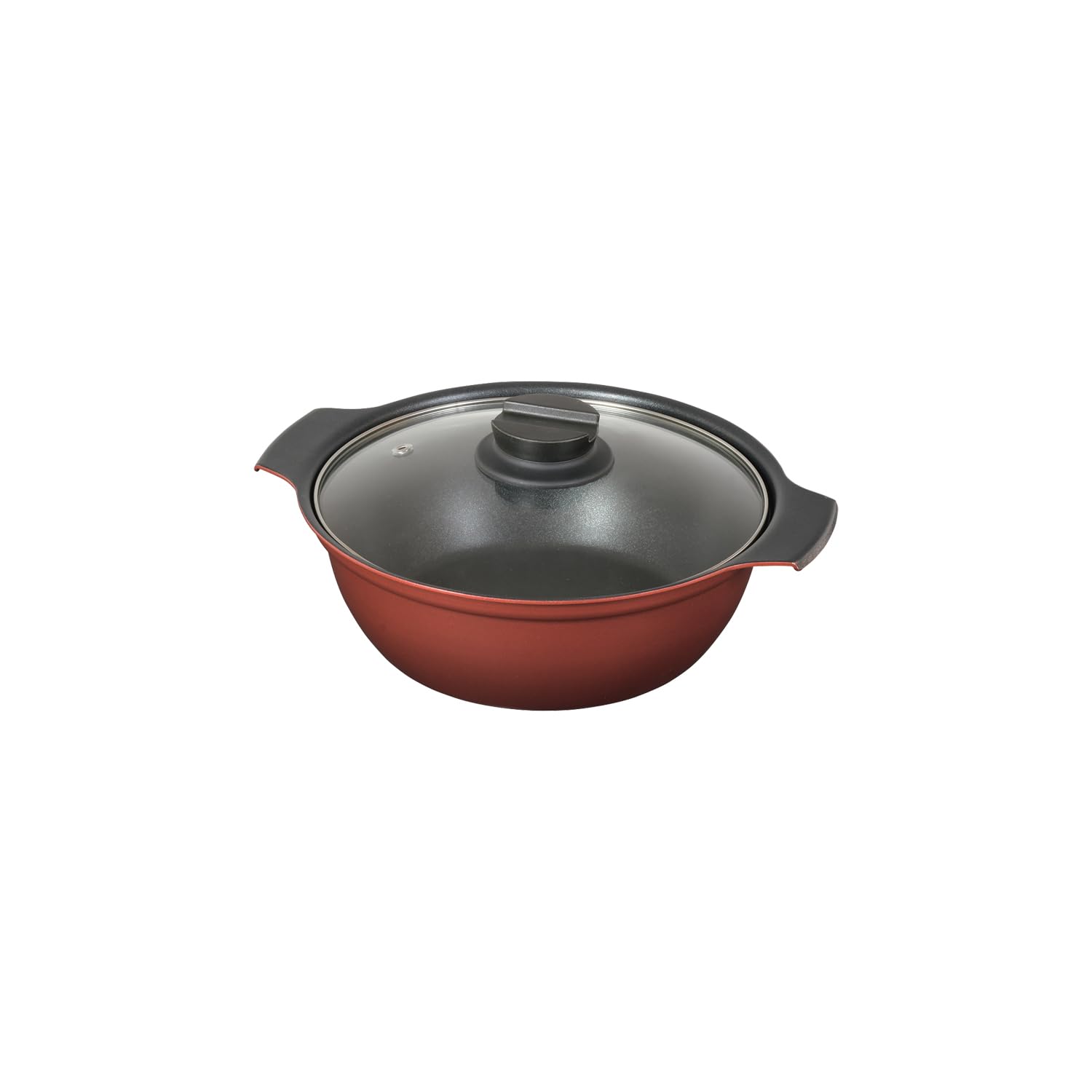 パール金属 鍋 卓上鍋 20cm ガラス蓋付 IH対応 ふっ素加工 2~3人用 旨味 HB-6963商品画像