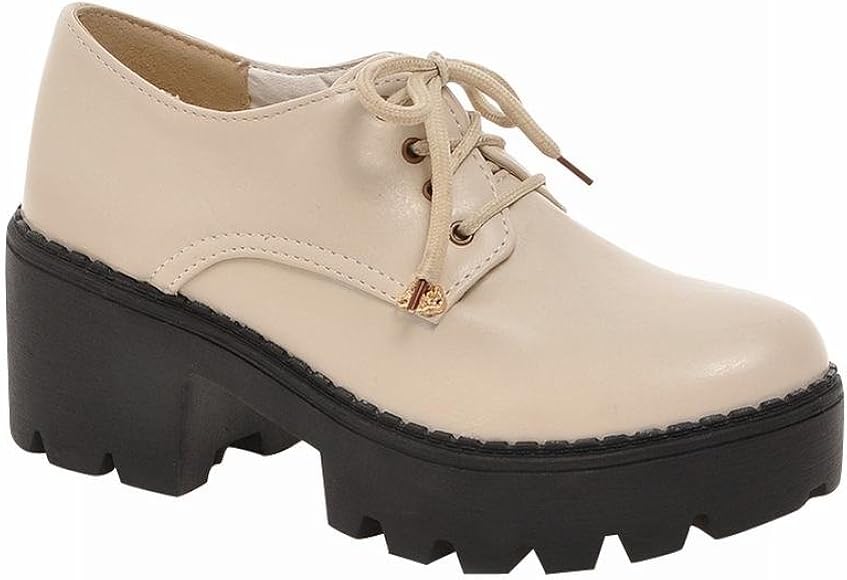womens chunky oxfords