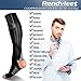 RENDVIEET Compression Socks (20-30mmhg) For Men & Women Unisex Copper Compression Socks (Black)