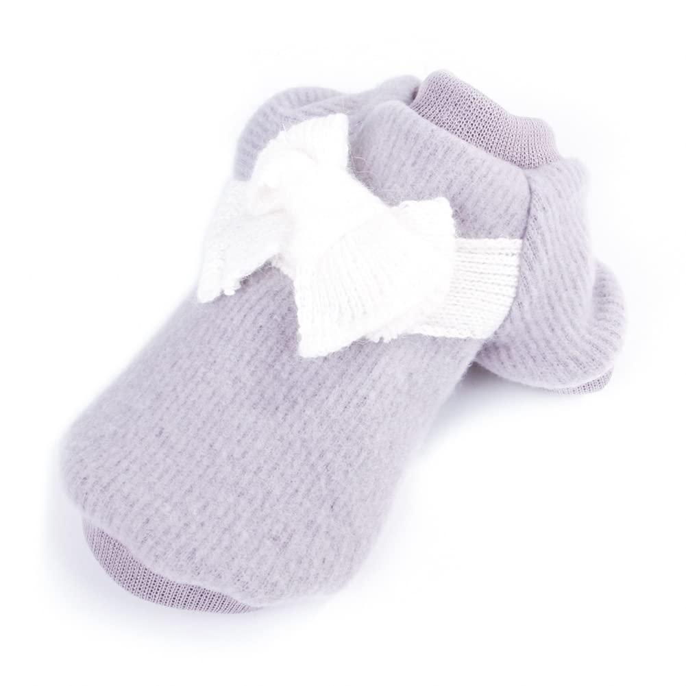 Cute Pet Puppy Cat Warm Jumper Sweater Bow Knitwear Coat Apparel Clothes Sweatershirt Winter Flannel Small Dog Chihuahua Yorkshire Hoodie Clothes Dog jacket
