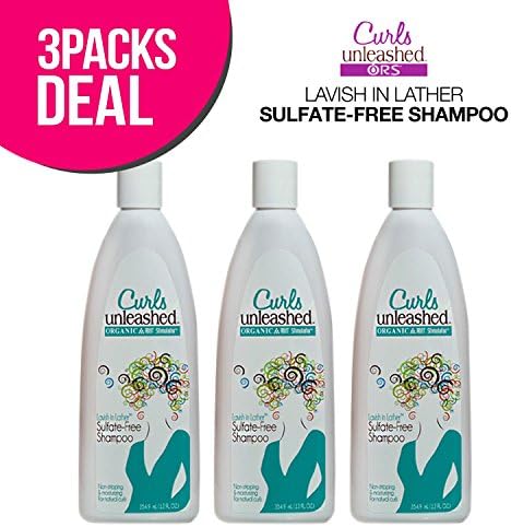 (3 PACK) ORGANIC ROOT Stimulator Curls Unleashed Lavish in Lather Sulfate-Free Shampoo 12oz