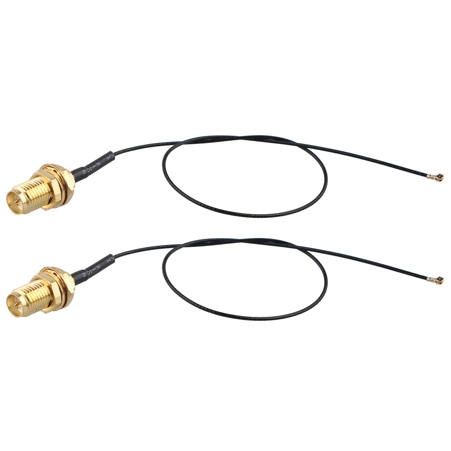 Photo 1 of Futheda 2pcs U.FL IPX MHF4 to RP-SMA Female Bulkhead Mount WiFi Antenna Extension Cable 0.81mm Coaxial Pigtail Cable 20cm/8 inch for M.2 NGFF Interface Wireless Network Card WiFi Adapter