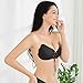 Holisouse Strapless Bra Push up Sticky Backless Self Adhesive Invisible Bras for Women with All Sizes Available,Black,E