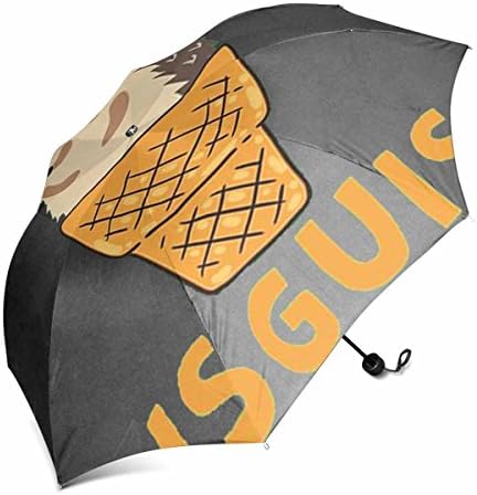 huaxingkeji Art Compact Travel Foldable Umbrella Windproof Protection Sun Rain Umbrella