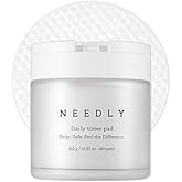 Needly Daily Toner Pad I Exfoliating Pads for Face with BHA & PHA(80 Pads), Deep Hydration, Pore Minimizer for Face, Centella, Tea Tree, High Volume Essence, Extra Large Cotton Pad, Korean Skin Care