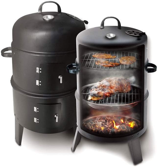 ZLZL Smoked Stove Three-In-One Outdoor Grill Barbecue Grill Commercial Household Barbecue Box Bacon Furnace Can Be More Convenient For Multi-Layer Smoked