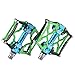 RockBros Mountain Bike Pedals Cycling Sealed Bearing Pedals (Black Green)