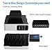 NEXGADGET 6-Port USB Charging Station [40W/2.4A Max Charging Dock] 2-In-1 Desktop Charging Stand Organizer And Portable Travel USB Charger For Smartphone Tablet And More