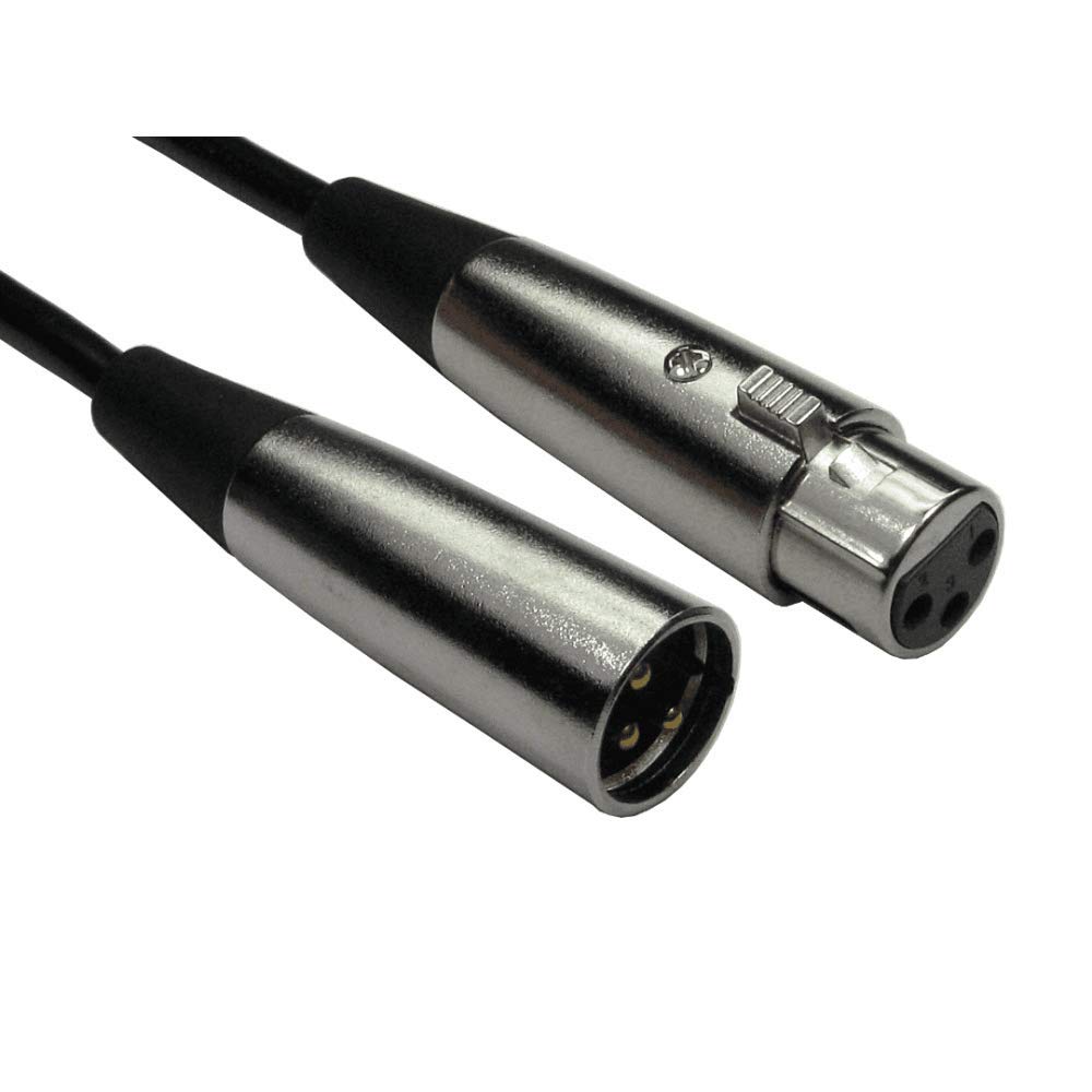 World of Data 2M XLR Cable - 3 Pin Male to Female Balanced Audio Copper Core Gold Plated Pins