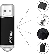 FISTAD 64GB USB 2.0 Flash Drive Memory Stick Thumb Pen Drive Black view 5