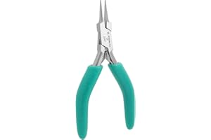 Excelta Small Needle Nose Pliers, Soft-Cushioned Grip, Easy-to-Use, Stainless Steel, Perfect for Detailed Work with Secure Hold & Gentle Spring Mechanism, 4.75" (118.75mm), Intermediate