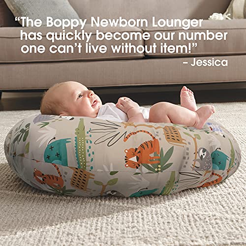 Boppy Newborn Lounger—Original Lightweight Plush Chair with Carrying