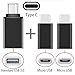 USB Type-C Adapter [3 in 1 Pack] USB C to Micro USB, USB C to USB 3.0 Adapter for Samsung Galaxy S8 S8 Plus S9 Note 8 LG G6 V30, Google Pixel 2 Nexus 5X 6p, MacBook, HTC U11 -by Moona
