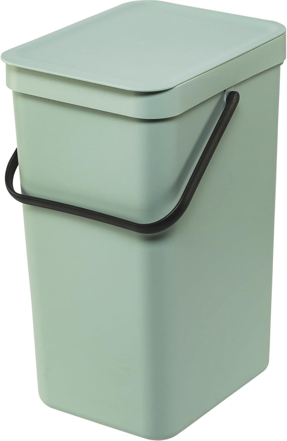 Brabantia Sort & Go 16L Jade Green Waste Bin with Stay-Open Lid