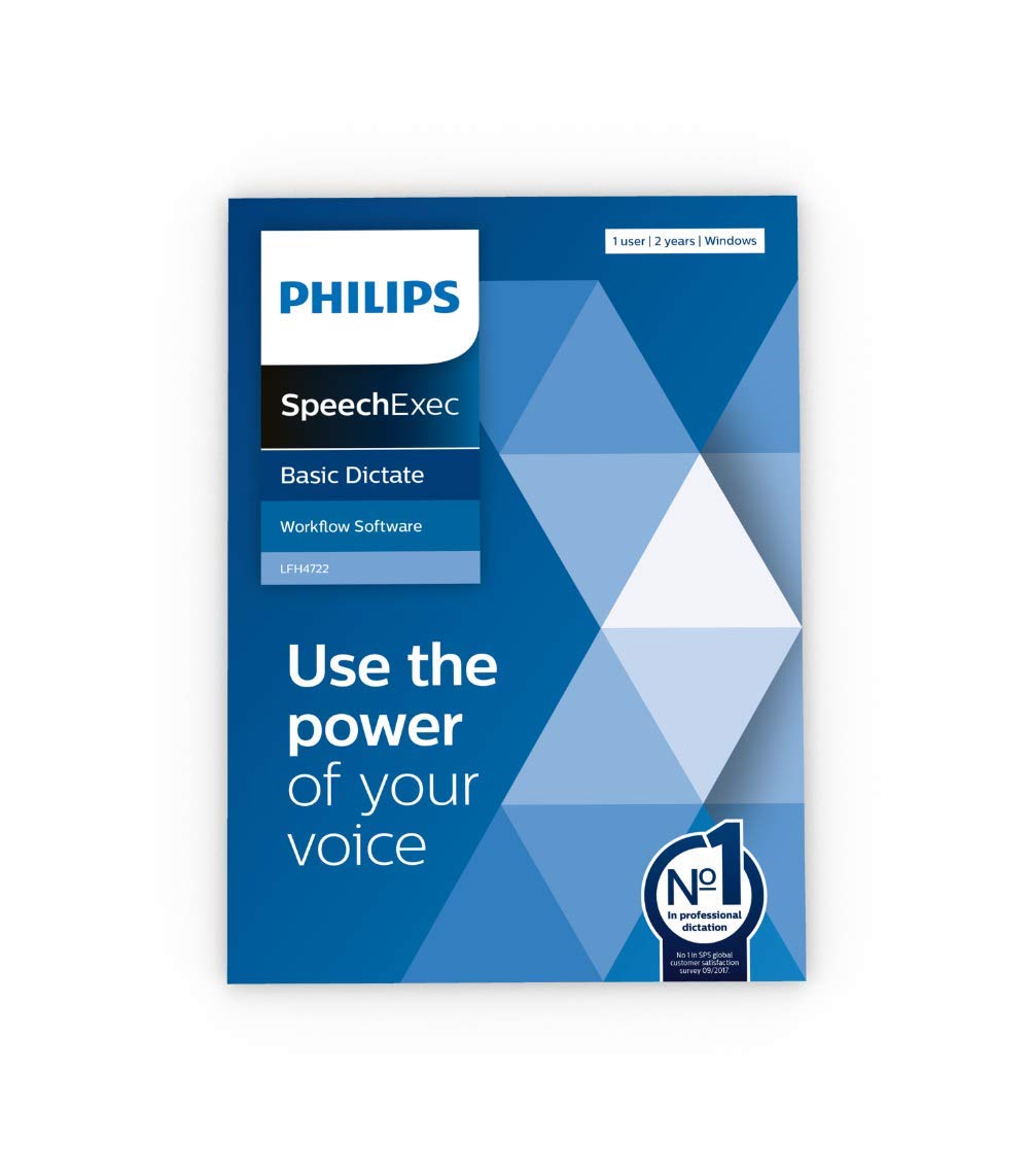 Philips SpeechExec 11 Basic Dictate Box Software LFH4722/00 (2 year subscription included)
