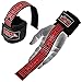 Weight Lifting Bar Straps With Wrist Support Wraps In Various Colours (Black/Red)