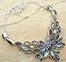Genuine Labradorite Multi Gemstones 925 Silver Overlay Statement Necklace Jewelry for and Women
