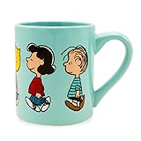 Silver Buffalo Peanuts Group Profile Walk Ceramic
