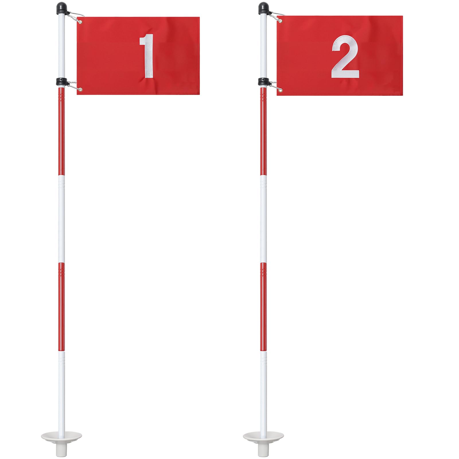 Photo 1 of Golf Flagstick for Yard, Golf Flag for Putting Green, Portable 5-Section Design Golf Pin Flag for Backyard Practice