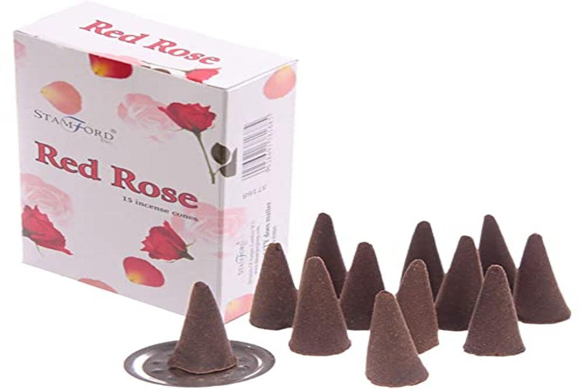 Stamford Red Rose Incense Cones