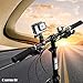 Gurmoir Aluminum Bike Bicycle Handlebar Mount For Gopro Hero 7/Hero 6/Hero 5/Hero (2018) Hero5/4 Session SJCAM YI Sony Sports DV and More .Action Camera 360 Degrees Rotary Bicycle Rack Mount