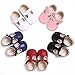 Enteer Baby Girls' Retro Leather Button Mary Jane Shoes