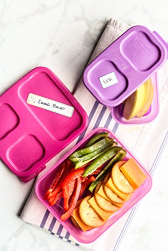 Waterproof Labels, Multipurpose, Self-Laminating Labels, Dishwasher-Safe, Write-On for Home Organization and Kitchen Labels (All-Purpose White, Set of 2)